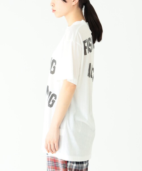 BEAMS BOY（ビームスボーイ）の「BEAMS BOY / ロゴ プリント Tシャツ（Tシャツ/カットソー・レディース・チャコールグレー/オフホワイト/イエロー・FREE）」の14枚目の写真