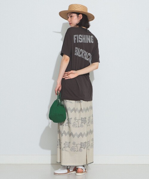 BEAMS BOY（ビームスボーイ）の「BEAMS BOY / ロゴ プリント Tシャツ（Tシャツ/カットソー・レディース・チャコールグレー/オフホワイト/イエロー・FREE）」の17枚目の写真