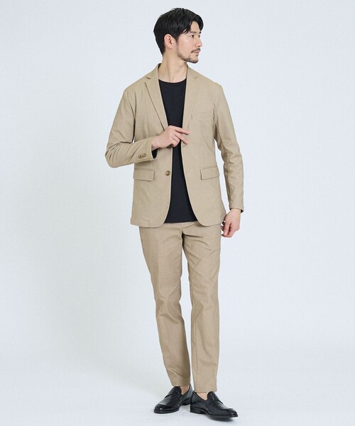 ABAHOUSE GRAY(アバハウスグレイ)の「【セットアップ対応】COOL DRY TOUCH ジャケット /接触冷感 /吸水速乾 /UVカット(テーラードジャケット・メンズ・モカ/ネイビー/グレー/ブルー/グレイッシュベージュ/ブラック/チェック/ストライプ/グレー系その他/ベージュ・44/46/48/50)」の18枚目の写真