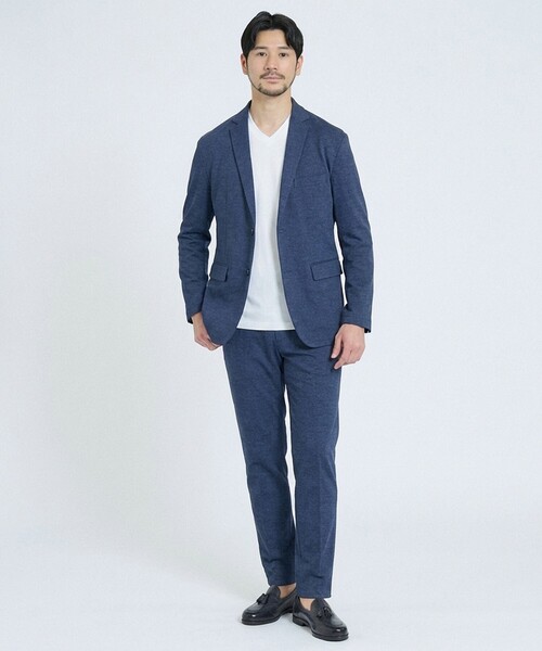 ABAHOUSE GRAY(アバハウスグレイ)の「【セットアップ対応】COOL DRY TOUCH ジャケット /接触冷感 /吸水速乾 /UVカット(テーラードジャケット・メンズ・モカ/ネイビー/グレー/ブルー/グレイッシュベージュ/ブラック/チェック/ストライプ/グレー系その他/ベージュ・44/46/48/50)」の14枚目の写真