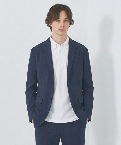 ABAHOUSE GRAY(アバハウスグレイ)の「【セットアップ対応】COOL DRY TOUCH ジャケット /接触冷感 /吸水速乾 /UVカット(テーラードジャケット・メンズ・モカ/ネイビー/グレー/ブルー/グレイッシュベージュ/ブラック/チェック/ストライプ/グレー系その他/ベージュ・44/46/48/50)」の11枚目の写真