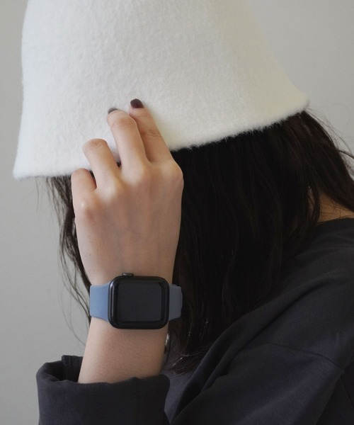 Port(ポート)の「Apple Watch くすみカラー シンプル シリコン バンド / アップルウォッチ #(デジタル腕時計・レディース・ライトベージュ/ライトパープル/カーキ/ベージュ/サックスブルー/ピンク/ブラック/ホワイト・A/B)」の6枚目の写真