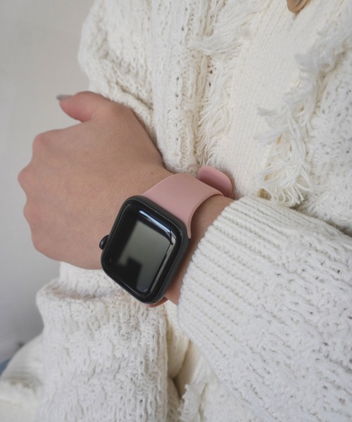 Port(ポート)の「Apple Watch くすみカラー シンプル シリコン バンド / アップルウォッチ #(デジタル腕時計・レディース・ライトベージュ/ライトパープル/カーキ/ベージュ/サックスブルー/ピンク/ブラック/ホワイト・A/B)」の8枚目の写真