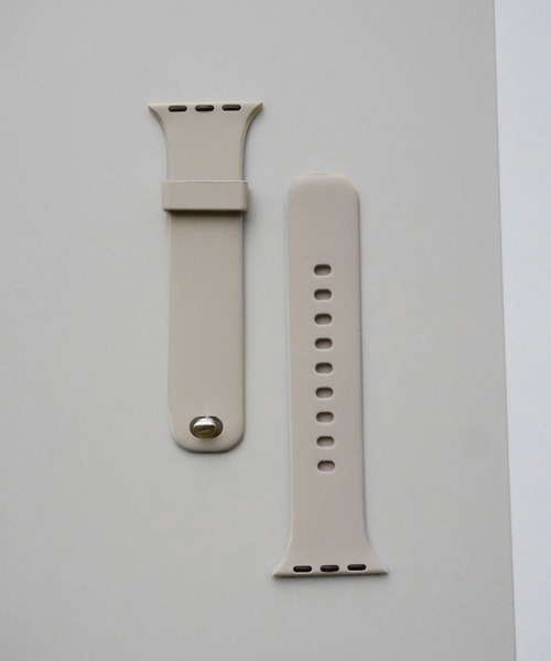 Port(ポート)の「Apple Watch くすみカラー シンプル シリコン バンド / アップルウォッチ #(デジタル腕時計・レディース・ライトベージュ/ライトパープル/カーキ/ベージュ/サックスブルー/ピンク/ブラック/ホワイト・A/B)」の4枚目の写真