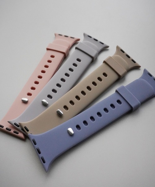 Port(ポート)の「Apple Watch くすみカラー シンプル シリコン バンド / アップルウォッチ #(デジタル腕時計・レディース・ライトベージュ/ライトパープル/カーキ/ベージュ/サックスブルー/ピンク/ブラック/ホワイト・A/B)」の15枚目の写真