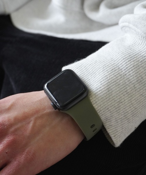 Port(ポート)の「Apple Watch くすみカラー シンプル シリコン バンド / アップルウォッチ #(デジタル腕時計・レディース・ライトベージュ/ライトパープル/カーキ/ベージュ/サックスブルー/ピンク/ブラック/ホワイト・A/B)」の18枚目の写真