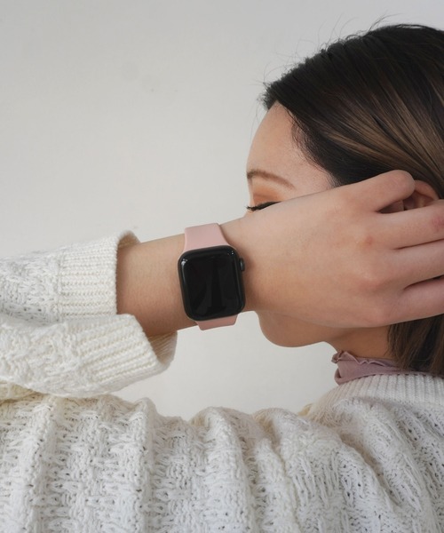Port(ポート)の「Apple Watch くすみカラー シンプル シリコン バンド / アップルウォッチ #(デジタル腕時計・レディース・ライトベージュ/ライトパープル/カーキ/ベージュ/サックスブルー/ピンク/ブラック/ホワイト・A/B)」の9枚目の写真