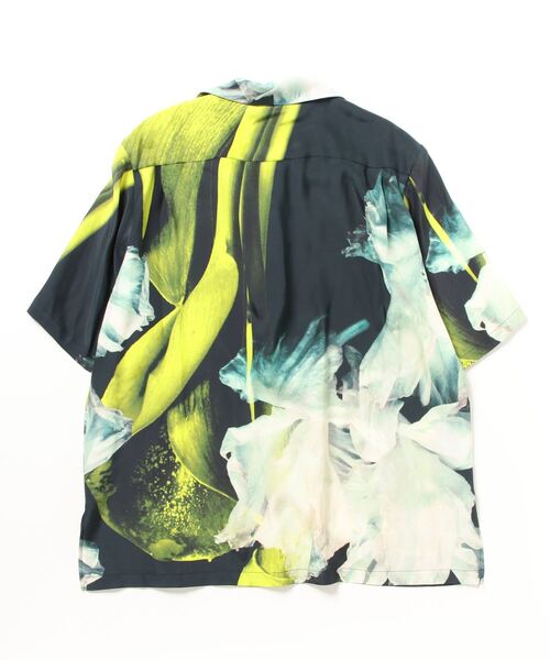 TAAKK（ターク）の「【TAAKK / ターク】SILK OPEN COLLAR SHIRTS / シルクオープンカラーシャツ（シャツ/ブラウス・メンズ・ブラック・3/1/2）」の2枚目の写真