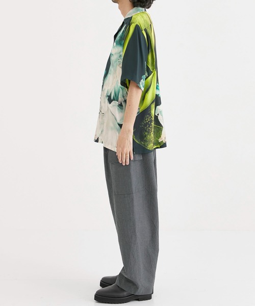 TAAKK（ターク）の「【TAAKK / ターク】SILK OPEN COLLAR SHIRTS / シルクオープンカラーシャツ（シャツ/ブラウス・メンズ・ブラック・3/1/2）」の9枚目の写真