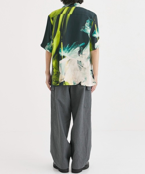 TAAKK（ターク）の「【TAAKK / ターク】SILK OPEN COLLAR SHIRTS / シルクオープンカラーシャツ（シャツ/ブラウス・メンズ・ブラック・3/1/2）」の10枚目の写真