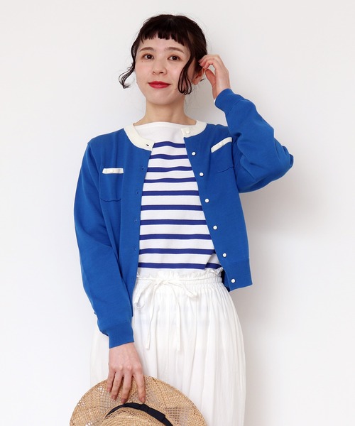 CHILD WOMAN（チャイルドウーマン）の「☆ハイツイストコットン　カーディガン（カーディガン/ボレロ・レディース・ブラック/ネイビー/レッド/オフホワイト/ブルー/ブルー系その他/レッド系その他/グリーン/ピンク・FREE）」の17枚目の写真