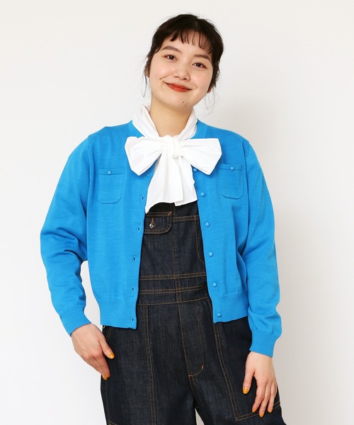 CHILD WOMAN（チャイルドウーマン）の「☆ハイツイストコットン　カーディガン（カーディガン/ボレロ・レディース・ブラック/ネイビー/レッド/オフホワイト/ブルー/ブルー系その他/レッド系その他/グリーン/ピンク・FREE）」の21枚目の写真