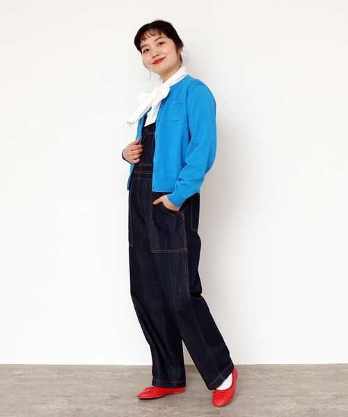 CHILD WOMAN（チャイルドウーマン）の「☆ハイツイストコットン　カーディガン（カーディガン/ボレロ・レディース・ブラック/ネイビー/レッド/オフホワイト/ブルー/ブルー系その他/レッド系その他/グリーン/ピンク・FREE）」の14枚目の写真