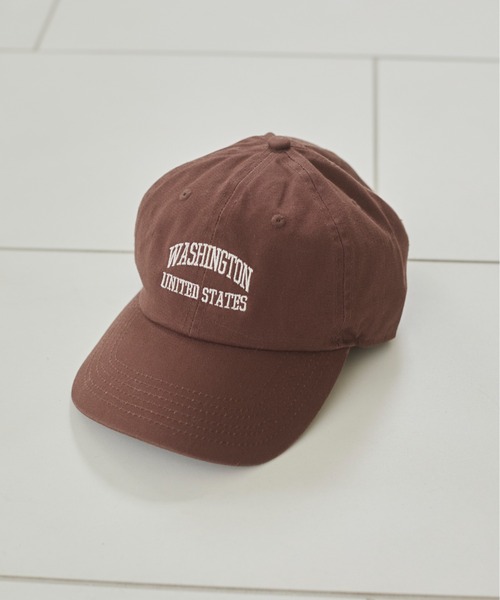 ANGIE（アンジー）の「刺繍 ロゴ キャップ（キャップ・レディース・ネイビー/ライトベージュ/スミクロ/ブラック/カーキ/レッド/ダークブラウン/ワインレッド・FREE）」の10枚目の写真