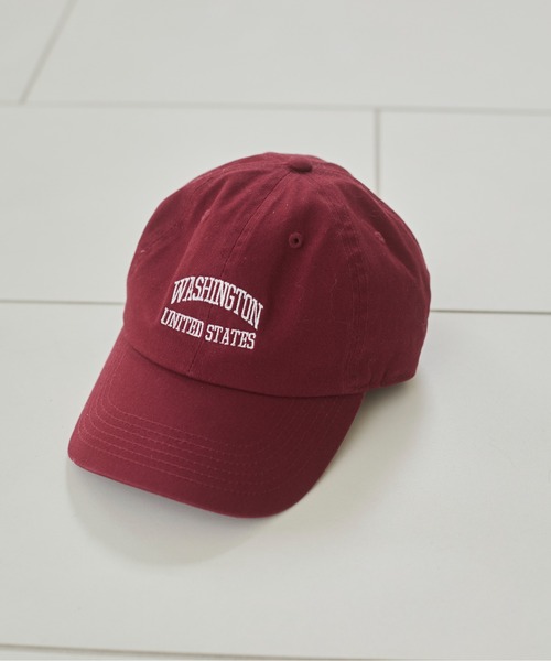 ANGIE（アンジー）の「刺繍 ロゴ キャップ（キャップ・レディース・ネイビー/ライトベージュ/スミクロ/ブラック/カーキ/レッド/ダークブラウン/ワインレッド・FREE）」の11枚目の写真