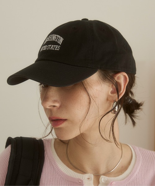 ANGIE（アンジー）の「刺繍 ロゴ キャップ（キャップ・レディース・ネイビー/ライトベージュ/スミクロ/ブラック/カーキ/レッド/ダークブラウン/ワインレッド・FREE）」の20枚目の写真