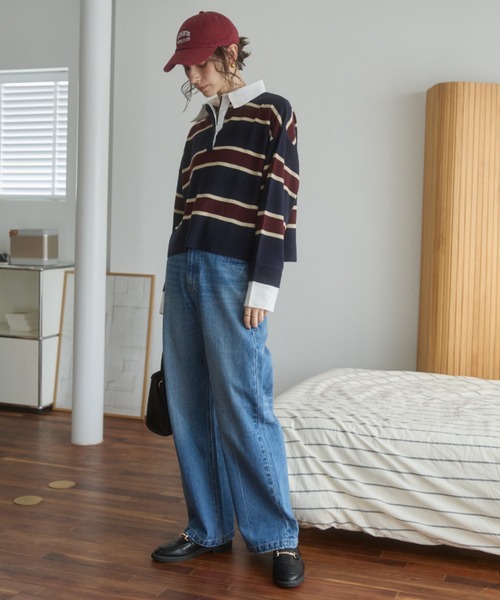 ANGIE（アンジー）の「刺繍 ロゴ キャップ（キャップ・レディース・ネイビー/ライトベージュ/スミクロ/ブラック/カーキ/レッド/ダークブラウン/ワインレッド・FREE）」の18枚目の写真