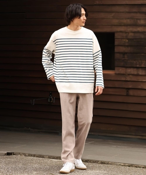 a.v.v（アーヴェヴェ）の「リライトセミルーズパンツ（その他パンツ・メンズ・ネイビー/チャコールグレー/ベージュ・46/48/50/44）」の21枚目の写真