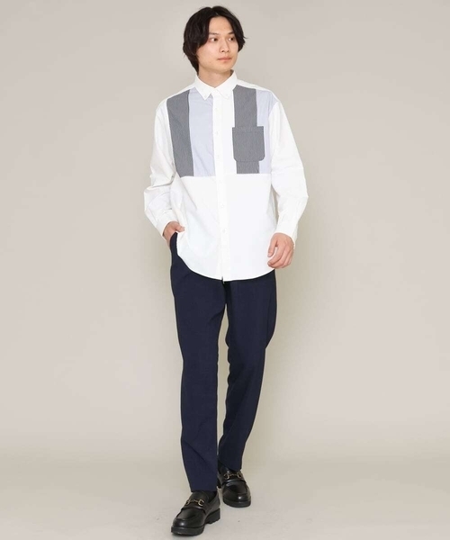 a.v.v（アーヴェヴェ）の「リライトセミルーズパンツ（その他パンツ・メンズ・ネイビー/チャコールグレー/ベージュ・46/48/50/44）」の4枚目の写真