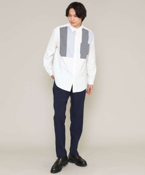 a.v.v（アーヴェヴェ）の「リライトセミルーズパンツ（その他パンツ・メンズ・ネイビー/チャコールグレー/ベージュ・46/48/50/44）」の5枚目の写真