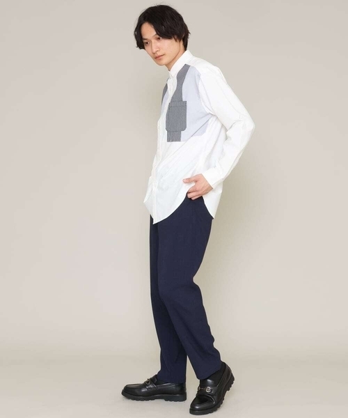 a.v.v（アーヴェヴェ）の「リライトセミルーズパンツ（その他パンツ・メンズ・ネイビー/チャコールグレー/ベージュ・46/48/50/44）」の6枚目の写真