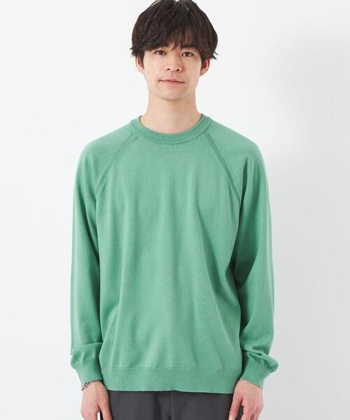 green label relaxing（グリーンレーベルリラクシング）の「スビンコード ラグラン クルーネック ニット（ニット/セーター・メンズ・オレンジ/ネイビー/ライトグレー/ライム・L/S/XL/M）」の6枚目の写真