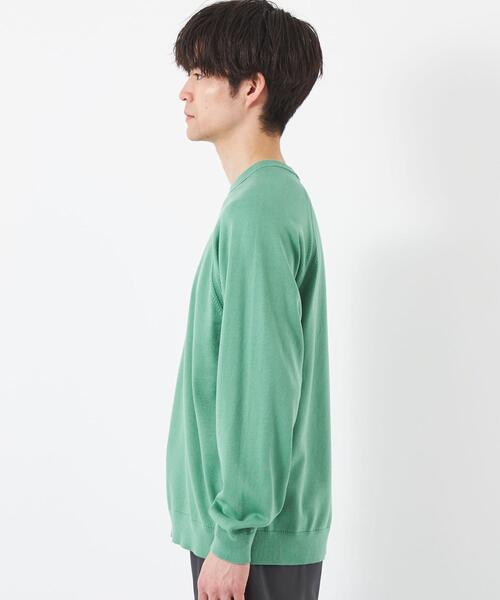 green label relaxing（グリーンレーベルリラクシング）の「スビンコード ラグラン クルーネック ニット（ニット/セーター・メンズ・オレンジ/ネイビー/ライトグレー/ライム・L/S/XL/M）」の7枚目の写真