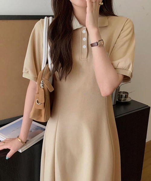 PRIVATE BEACH（プライベートビーチ）の「ポロ衿フレアロング