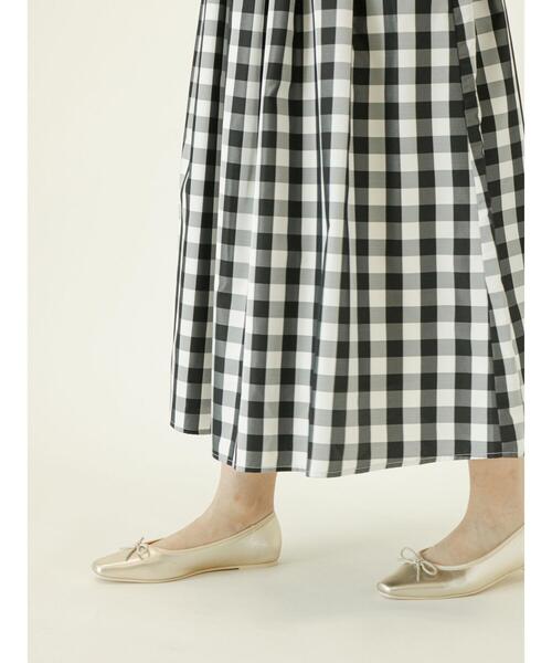 Te chichi（テチチ）の「タフタチェックタックギャザースカート（スカート・レディース・グリーン/ブラック/ネイビー・MEDIUM/SMALL）」の13枚目の写真