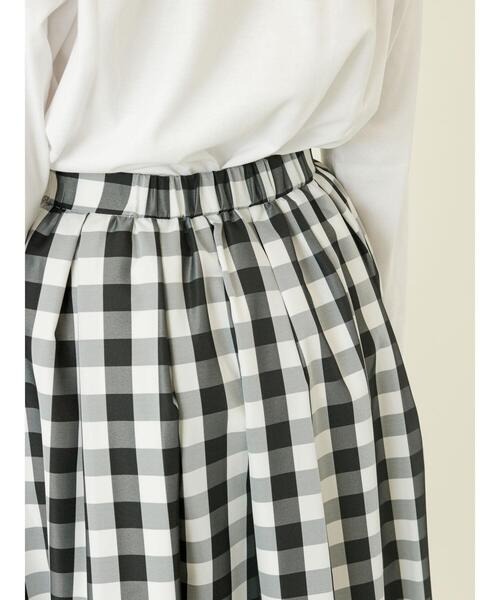 Te chichi（テチチ）の「タフタチェックタックギャザースカート（スカート・レディース・グリーン/ブラック/ネイビー・MEDIUM/SMALL）」の14枚目の写真