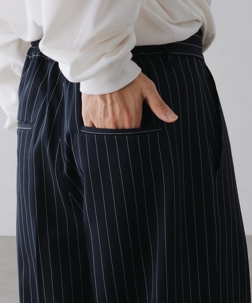 epnok（エプノック）の「ロールアップストライプスラックス（スラックス・メンズ・モカ/ネイビー/チャコールグレー・SMALL/MEDIUM/LARGE）」の9枚目の写真