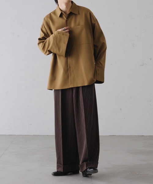 epnok（エプノック）の「ロールアップストライプスラックス（スラックス・メンズ・モカ/ネイビー/チャコールグレー・SMALL/MEDIUM/LARGE）」の19枚目の写真