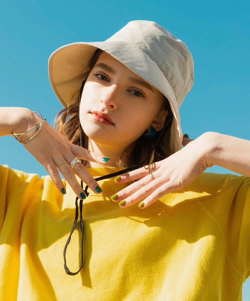 SMELLY（スメリー）の「ハッスイドロストバケットハット（ハット・レディース・ブラック/カーキ/アイボリー・-）」の13枚目の写真