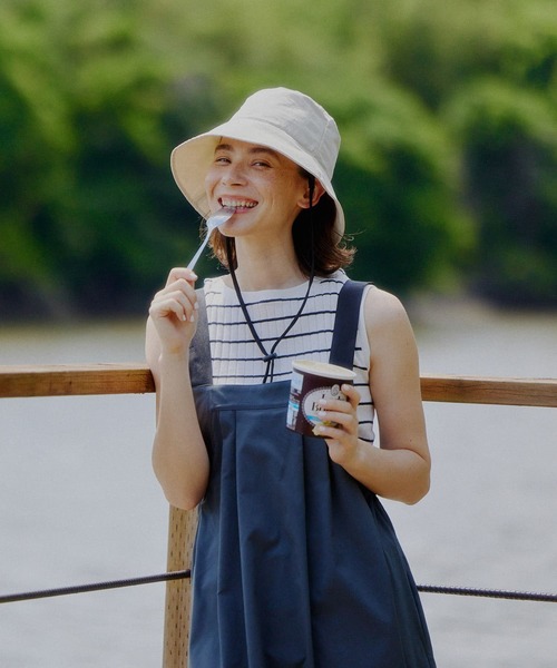 SMELLY（スメリー）の「ハッスイドロストバケットハット（ハット・レディース・ブラック/カーキ/アイボリー・-）」の17枚目の写真