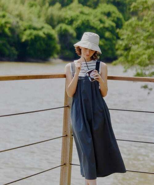 SMELLY（スメリー）の「ハッスイドロストバケットハット（ハット・レディース・ブラック/カーキ/アイボリー・-）」の4枚目の写真