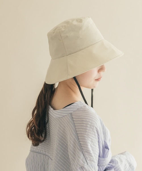 SMELLY（スメリー）の「ハッスイドロストバケットハット（ハット・レディース・ブラック/カーキ/アイボリー・-）」の7枚目の写真