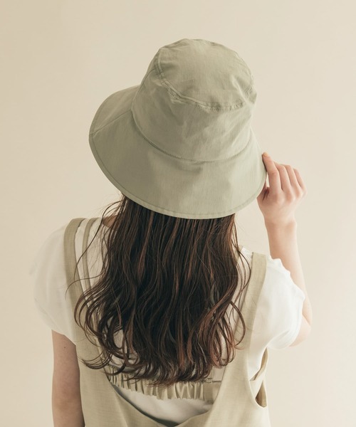 SMELLY（スメリー）の「ハッスイドロストバケットハット（ハット・レディース・ブラック/カーキ/アイボリー・-）」の5枚目の写真