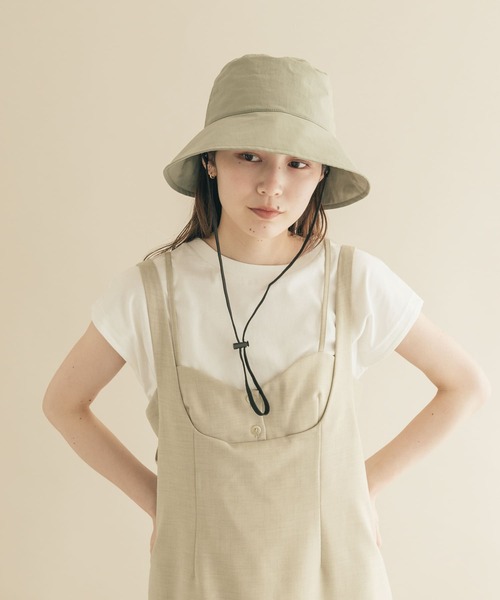 SMELLY（スメリー）の「ハッスイドロストバケットハット（ハット・レディース・ブラック/カーキ/アイボリー・-）」の8枚目の写真