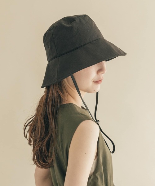 SMELLY（スメリー）の「ハッスイドロストバケットハット（ハット・レディース・ブラック/カーキ/アイボリー・-）」の6枚目の写真