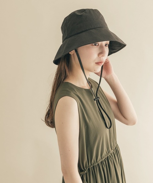SMELLY（スメリー）の「ハッスイドロストバケットハット（ハット・レディース・ブラック/カーキ/アイボリー・-）」の9枚目の写真