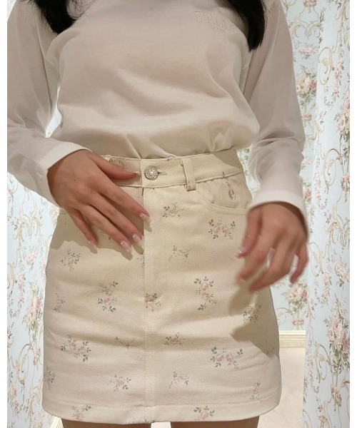 epine（エピヌ）の「e low mini skirt flower（スカート）」 - WEAR