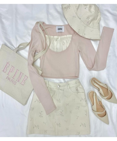 epine（エピヌ）の「e low mini skirt flower（スカート）」 - WEAR
