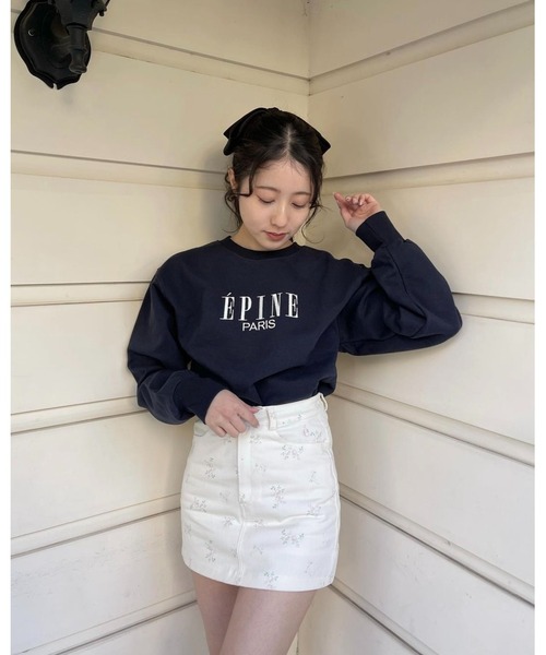 épine ミニスカート epine（エピヌ）の「e low mini skirt flower（スカート）」 - WEAR
