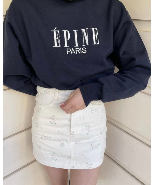 epine（エピヌ）の「e low mini skirt　flower（スカート・レディース・ホワイト系・M/S）」の10枚目の写真