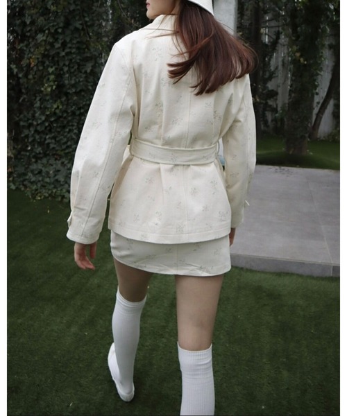 epine（エピヌ）の「e low mini skirt　flower（スカート・レディース・ホワイト系・M/S）」の3枚目の写真