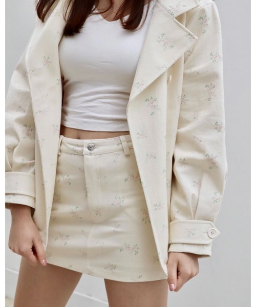 epine（エピヌ）の「e low mini skirt　flower（スカート・レディース・ホワイト系・M/S）」の20枚目の写真