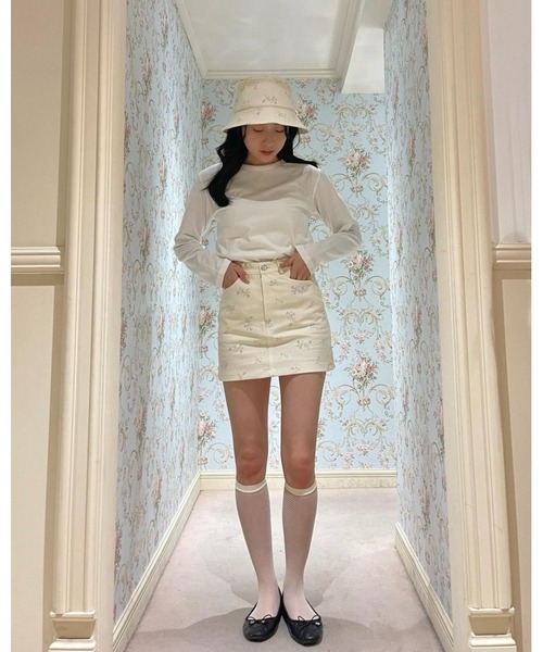 epine（エピヌ）の「e low mini skirt flower（スカート）」 - WEAR
