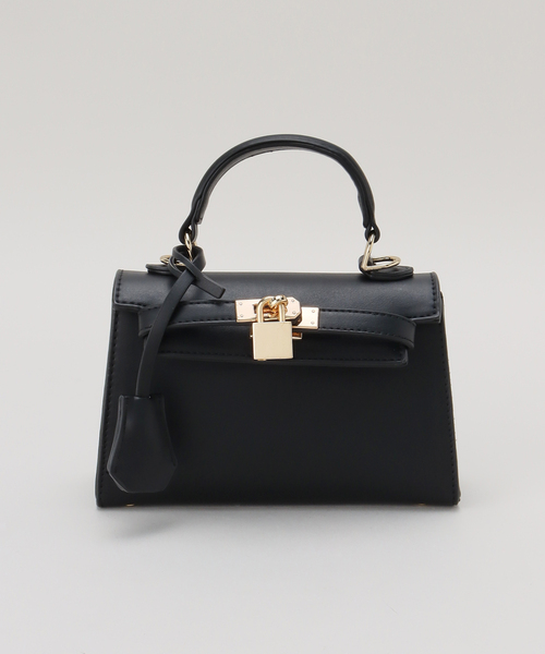 PETA+JAIN（ペタアンドジェーン）の「【PETA+JAIN /ペタアンドジェーン】 ヒネリカナグミニバッグ（ハンドバッグ・レディース・ブラック/ベージュ/パープル/モスグリーン・FREE）」の12枚目の写真