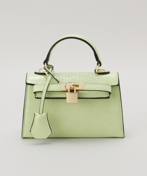 PETA+JAIN（ペタアンドジェーン）の「【PETA+JAIN /ペタアンドジェーン】 ヒネリカナグミニバッグ（ハンドバッグ・レディース・ブラック/ベージュ/パープル/モスグリーン・FREE）」の17枚目の写真