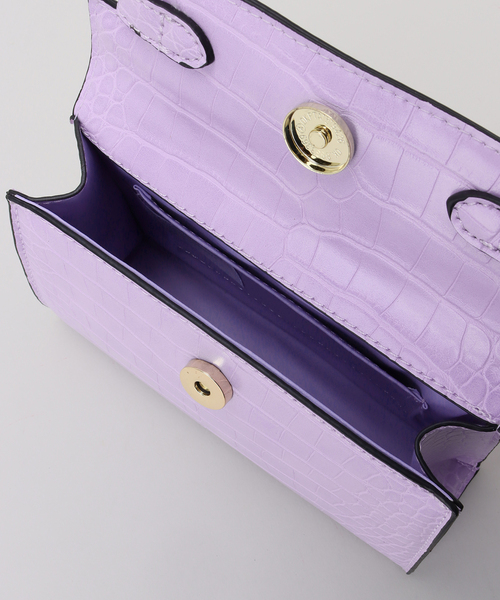 PETA+JAIN（ペタアンドジェーン）の「【PETA+JAIN /ペタアンドジェーン】 ヒネリカナグミニバッグ（ハンドバッグ・レディース・ブラック/ベージュ/パープル/モスグリーン・FREE）」の8枚目の写真